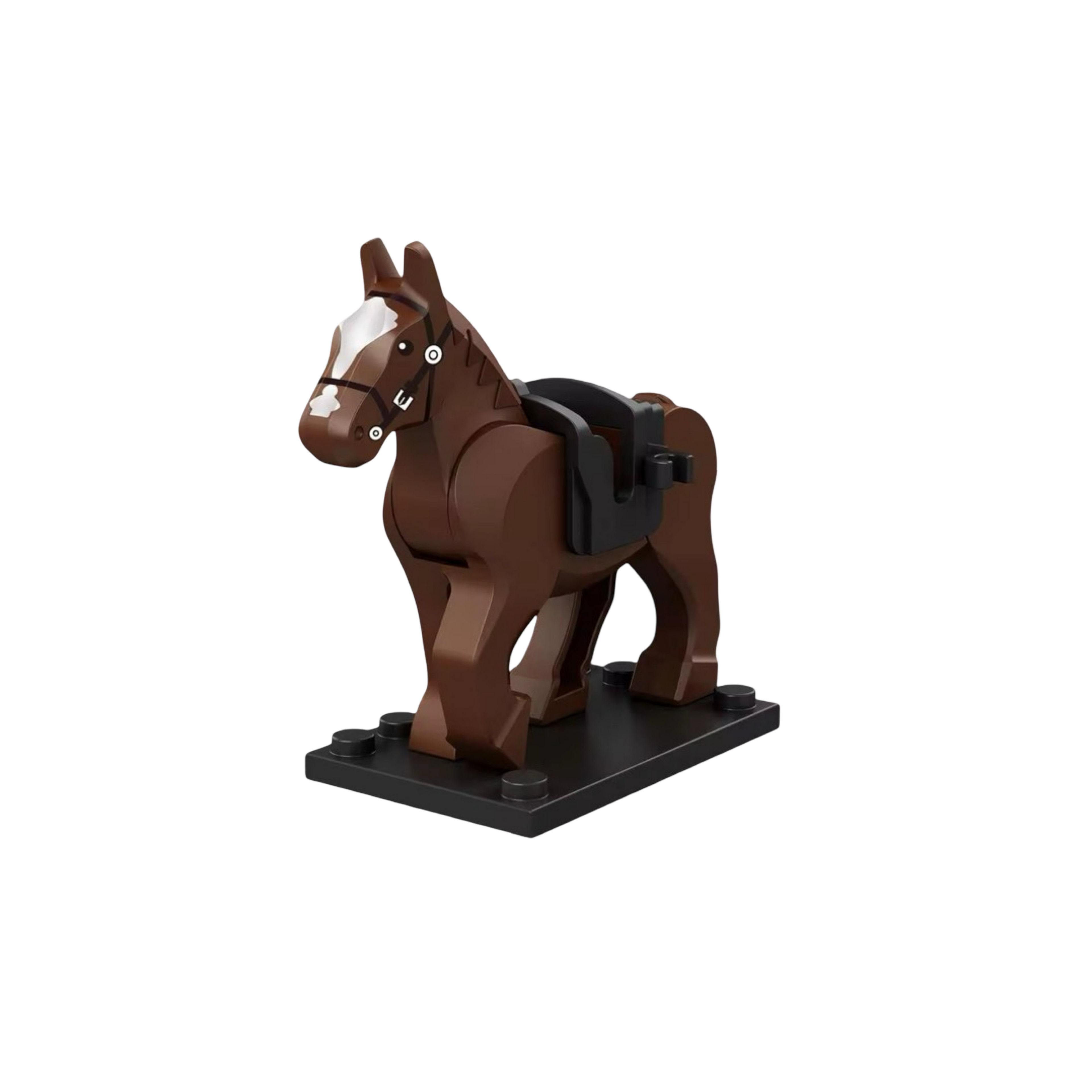 Brick Horse – Building Block Animal for Minifigures (Medieval / Western / Military / Farm)