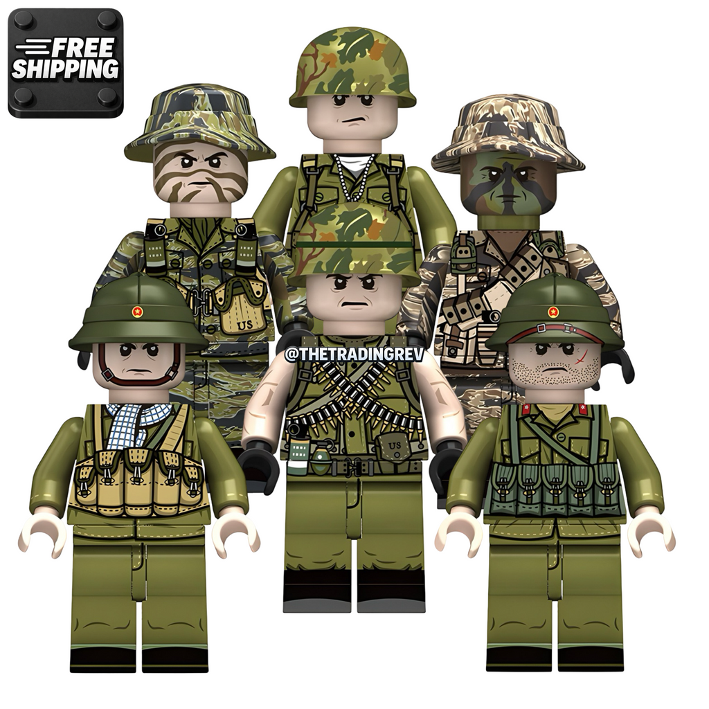 Custom Vietnam War Soldiers Blocks Toppers [FREE ITEMS]
