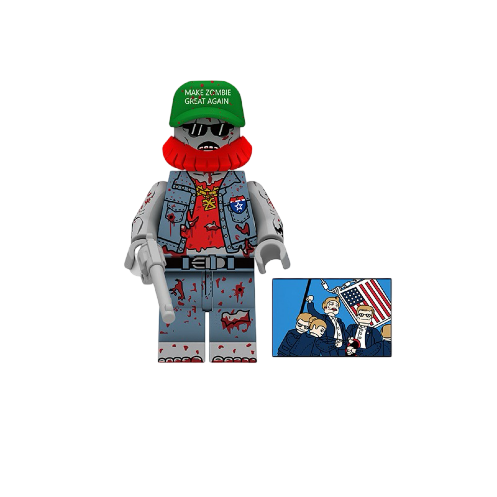 Brick Minifigures Zombies