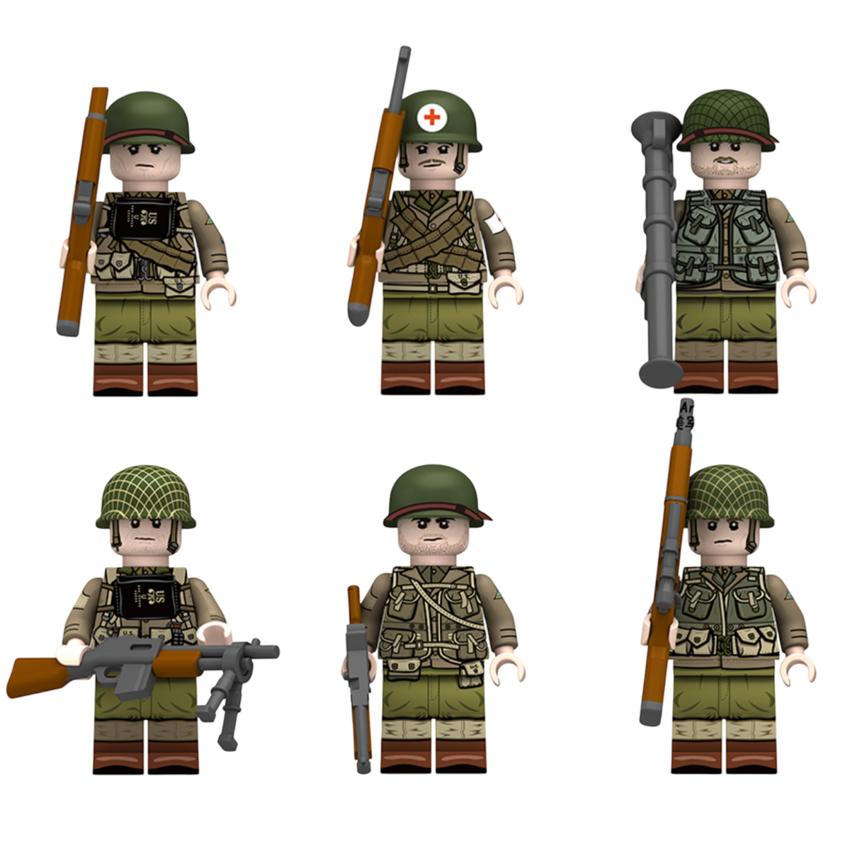 Ww2 Ranger Icon WW2 U.S. Army Ranger Minifigure – Compatible Block Figure – Thetradingrev