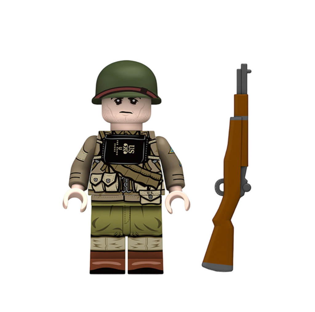 WW2 U.S. Army Ranger Minifigure – Compatible Block Figure