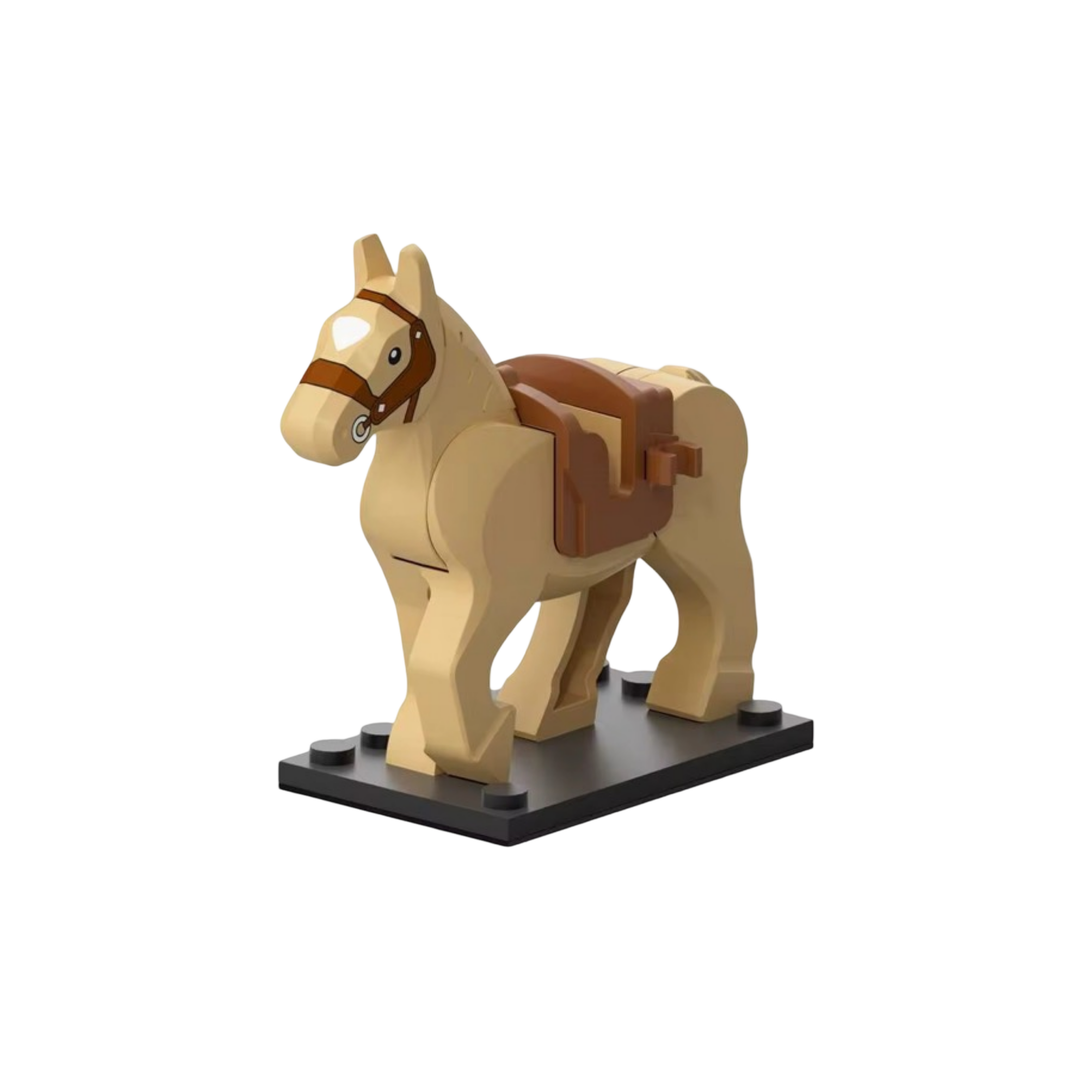 Brick Horse – Building Block Animal for Minifigures (Medieval / Western / Military / Farm)
