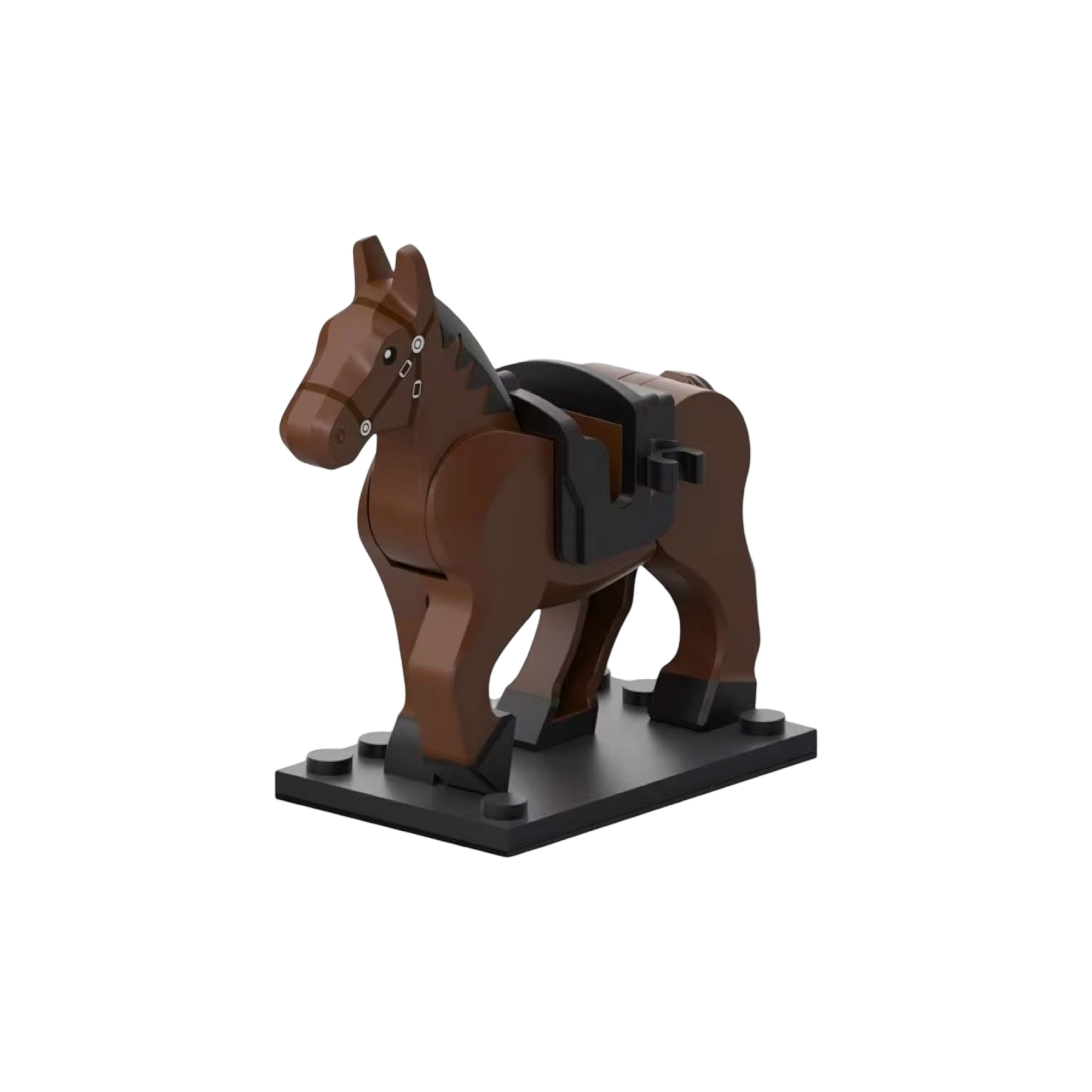 Brick Horse – Building Block Animal for Minifigures (Medieval / Western / Military / Farm)