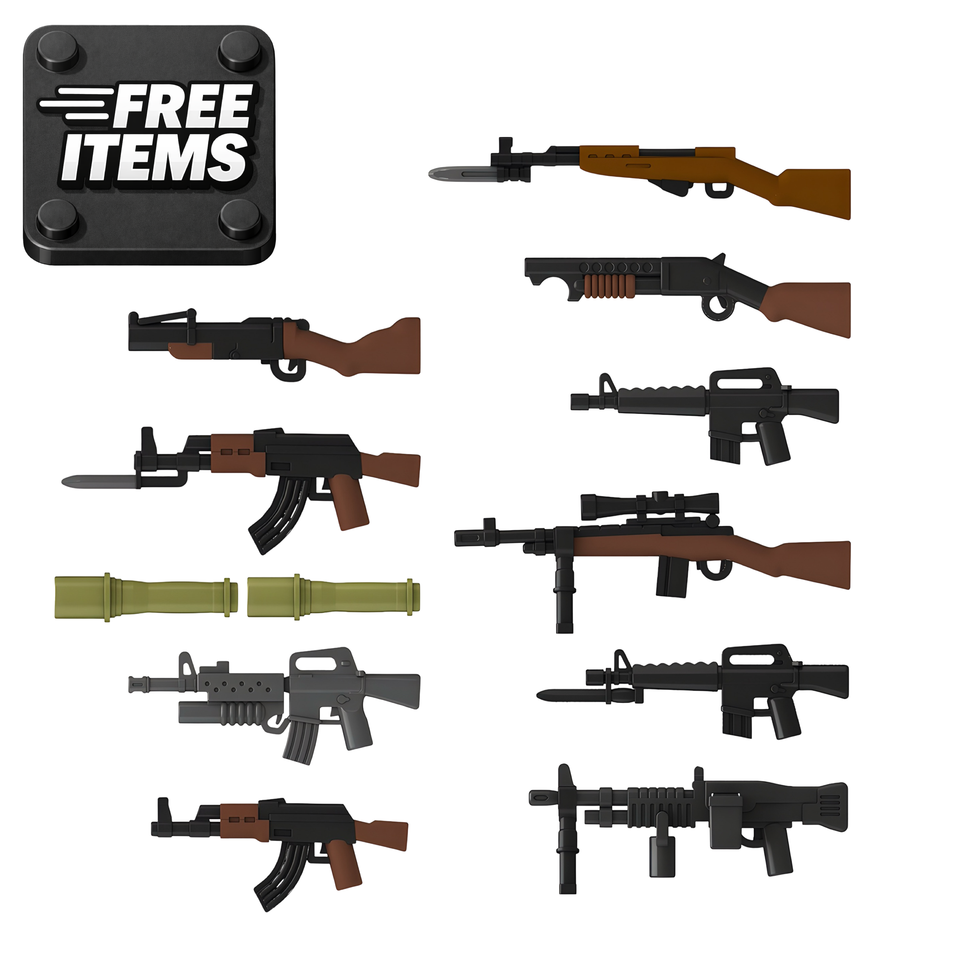 Custom Vietnam War Soldiers Blocks Toppers [FREE ITEMS]