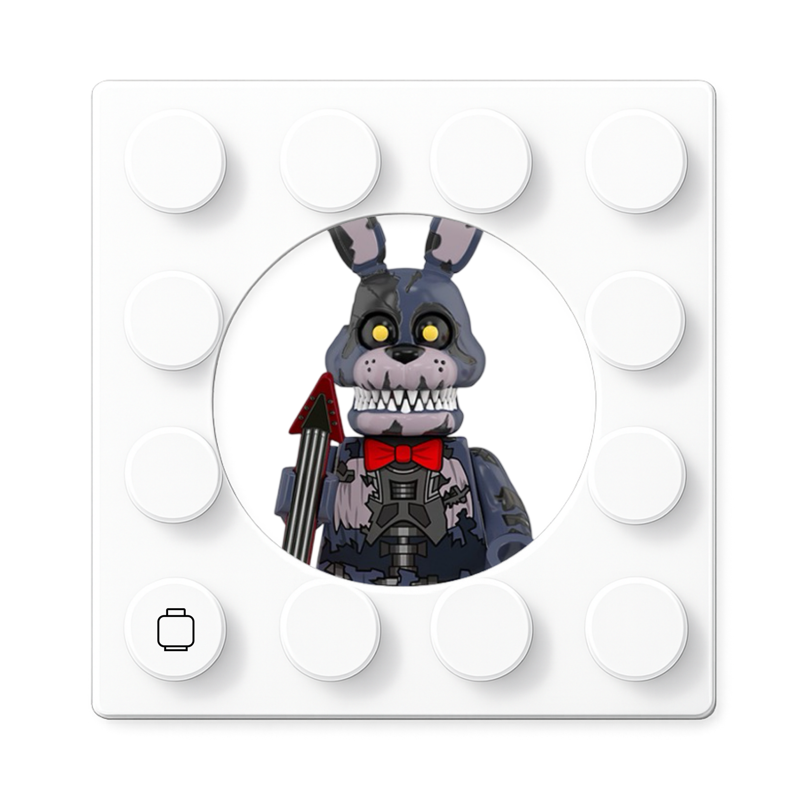 Freddy Five Nights Nightmare Animatronics Figure Toppers with 360-Degree Printing & Free Display Stand Durable Premium Plastic