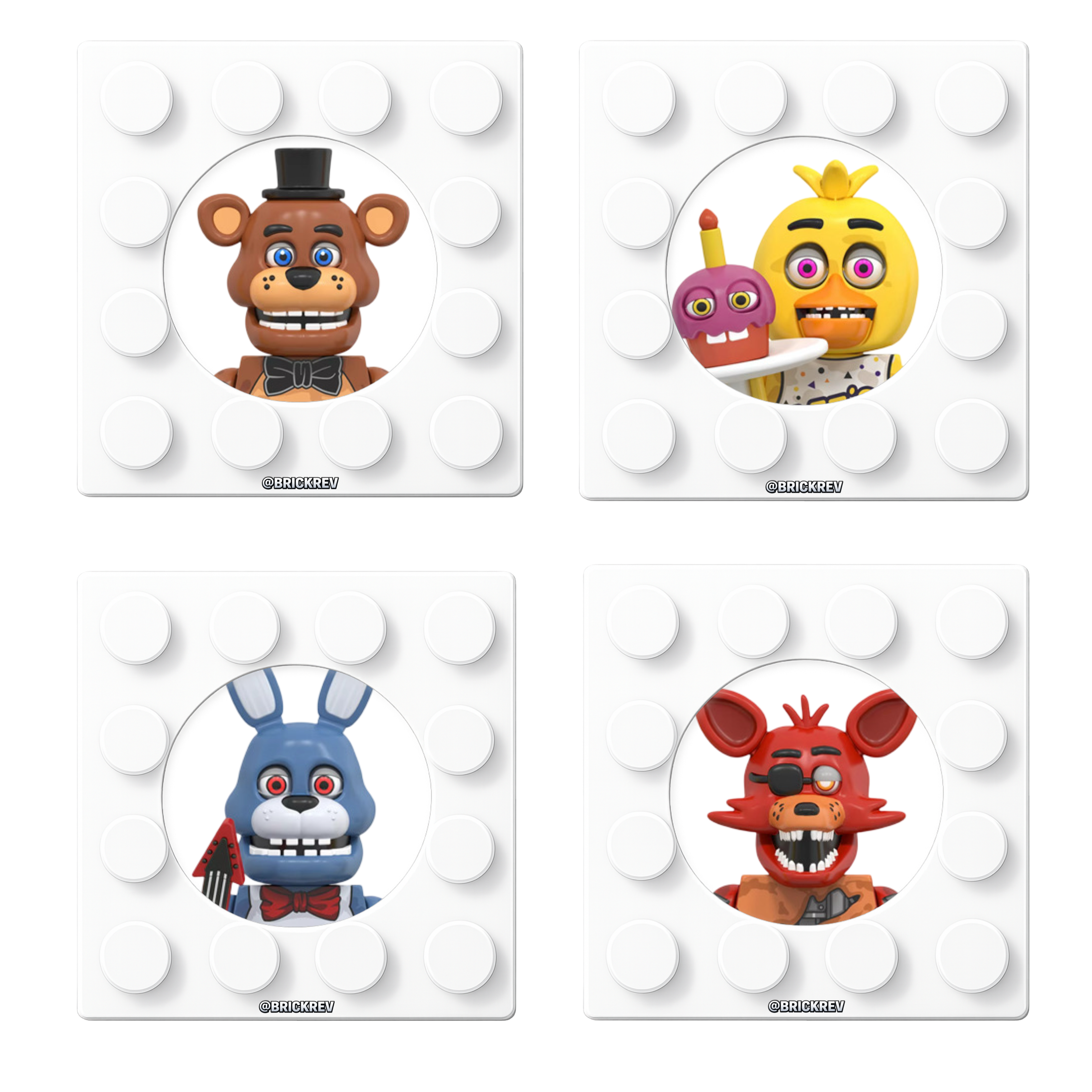 Five Nights Style Horror Building Block Figures – Fan Inspired Collectible Characters