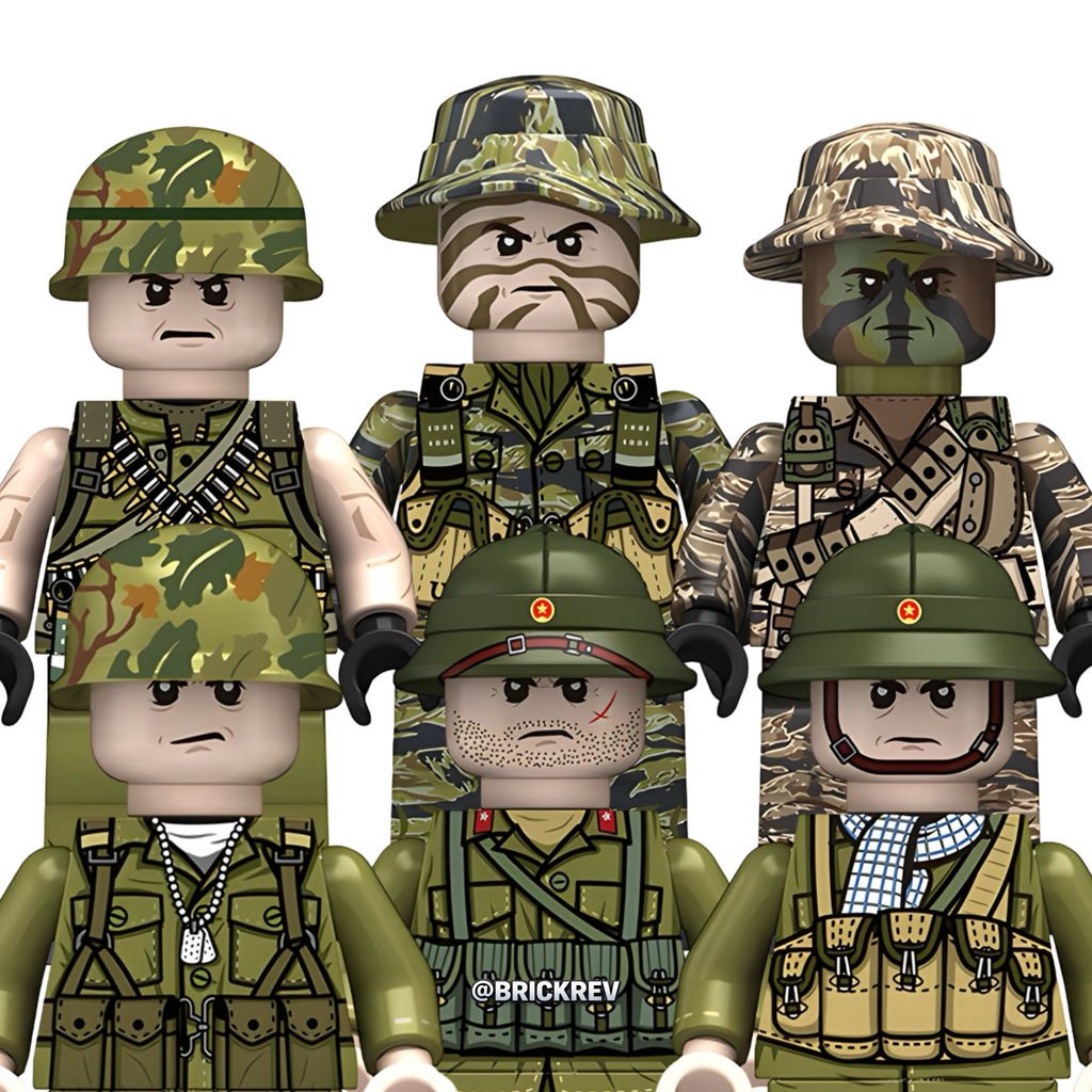 Custom Vietnam War Soldiers Blocks Toppers [FREE ITEMS]